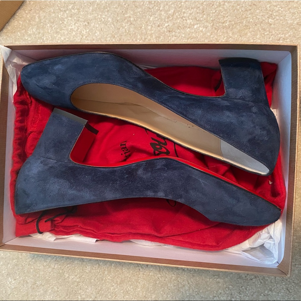 Christian Louboutin Donna Stud 55 Navy 9.5